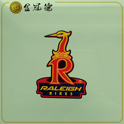 定制鳳凰牌自行車商標(biāo)彩色印刷動(dòng)物形狀金屬logo標(biāo)牌標(biāo)貼定做